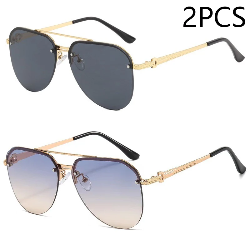 2PCS gold yellow