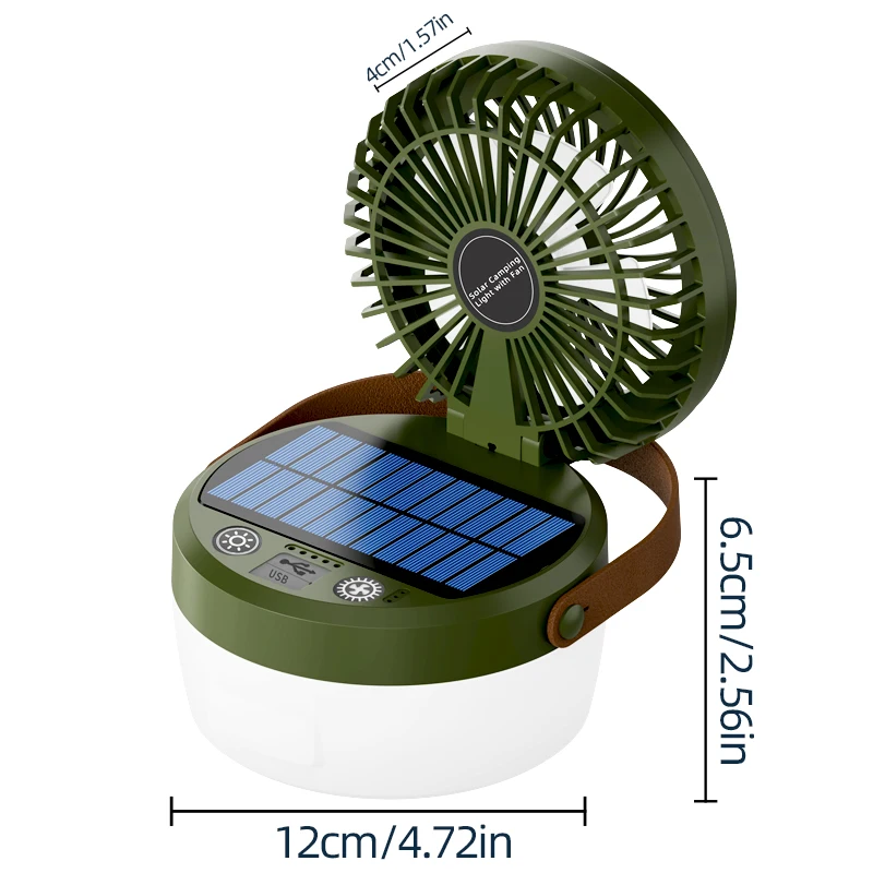 Solar fan-Green