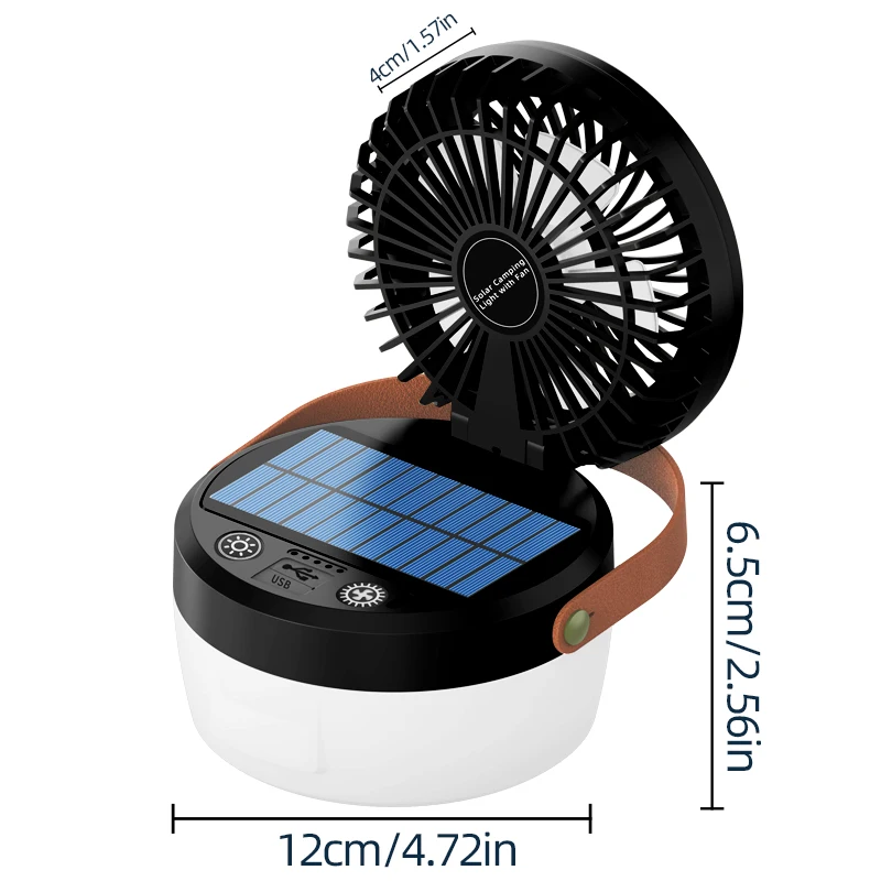 Solar fan-Black
