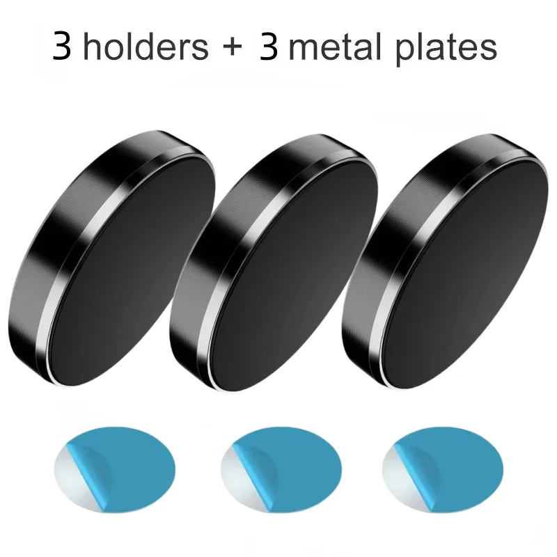 3pcs Black Fixed
