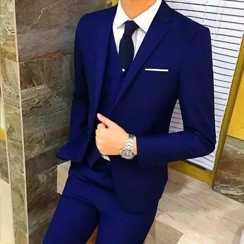 Dark Blue (suit + suit pants + shirt + bow tie)