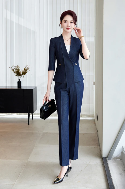 Navy Blue Coat Pant