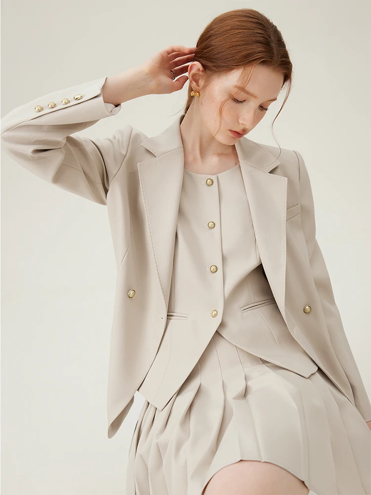Oatmeal Blazer Coat
