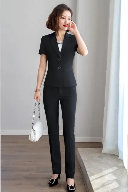 Black coat and pants