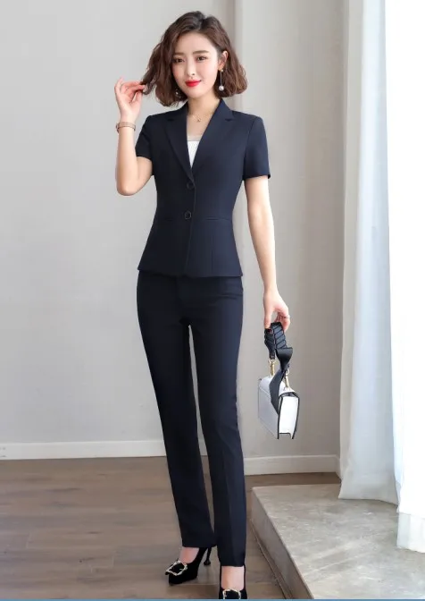Navy coat and pants