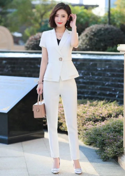 White coat and pants