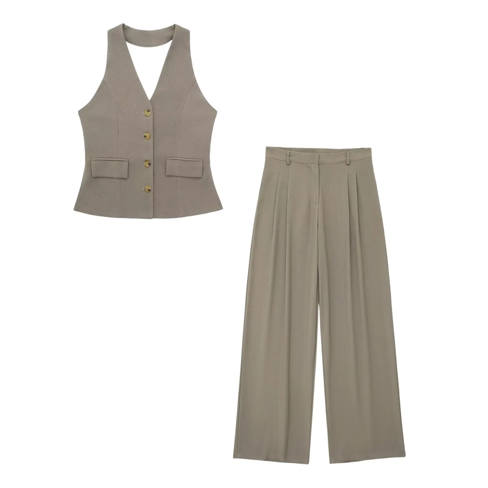 khaki suit